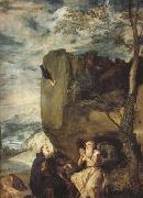 Diego Velazquez St Anthony Abbot and St.paul the Hermit (df01) oil painting